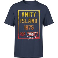 Jaws Amity Population T-Shirt - Navy - M, Blue
Jaws Amity Population T-Shirt - Navy - M, Blue