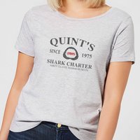 Jaws Quint's Shark Charter Women's T-Shirt - Grey - L, Gray
Jaws Quint's Shark Charter Women's T-Shirt - Grey - L, Gray