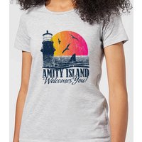 Jaws Welcome To Amity Island Women's T-Shirt - Grey - L, Gray
Jaws Welcome To Amity Island Women's T-Shirt - Grey - L, Gray