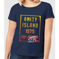 Jaws Amity Population Women's T-Shirt - Navy - L, Blue
Jaws Amity Population Women's T-Shirt - Navy - L, Blue