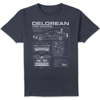Back To The Future DeLorean Schematic T-Shirt - Navy - XL, Blue
Back To The Future DeLorean Schematic T-Shirt - Navy - XL, Blue