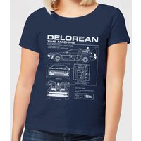 Back To The Future DeLorean Schematic Women's T-Shirt - Navy - XXL, Blue
Back To The Future DeLorean Schematic Women's T-Shirt - Navy - XXL, Blue