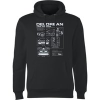 Back To The Future DeLorean Schematic Hoodie - Black - S
Back To The Future DeLorean Schematic Hoodie - Black - S