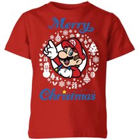 Nintendo Super Mario Merry Christmas Kids' T-Shirt - Red - 11-12 Years
Nintendo Super Mario Merry Christmas Kids' T-Shirt - Red - 11-12 Years