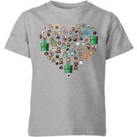 Nintendo Super Mario Pixel Sprites Heart Kids' T-Shirt - Grey - 11-12 Years - Grey
Nintendo Super Mario Pixel Sprites Heart Kids' T-Shirt - Grey - 11-12 Years - Grey