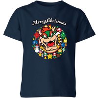 Nintendo Super Mario Bowser Merry Christmas Wreath Kids' T-Shirt - Navy - 11-12 Years, Blue
Nintendo Super Mario Bowser Merry Christmas Wreath Kids' T-Shirt - Navy - 11-12 Years, Blue