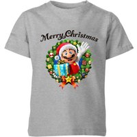Nintendo Super Mario Merry Christmas Hat Present Kids' T-Shirt - Grey - 9-10 Years
Nintendo Super Mario Merry Christmas Hat Present Kids' T-Shirt - Grey - 9-10 Years