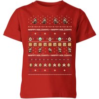 Nintendo Super Mario Happy Holidays The Good Guys Kids' Christmas T-Shirt - Red - 9-10 Years
Nintendo Super Mario Happy Holidays The Good Guys Kids' Christmas T-Shirt - Red - 9-10 Years