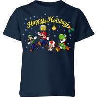 Nintendo Super Mario Good Guys Happy Holidays Kids' Christmas T-Shirt - Navy - 3-4 Years, Blue
Nintendo Super Mario Good Guys Happy Holidays Kids' Christmas T-Shirt - Navy - 3-4 Years, Blue