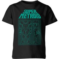 Nintendo Super Metroid Power Suit Blueprint Kids' T-Shirt - Black - 9-10 Years
Nintendo Super Metroid Power Suit Blueprint Kids' T-Shirt - Black - 9-10 Years