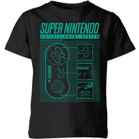 Nintendo SNES Blueprint Kids' T-Shirt - Black - 11-12 Years
Nintendo SNES Blueprint Kids' T-Shirt - Black - 11-12 Years