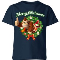Nintendo Donkey Kong Wreath Thumbs Up Kids' Christmas T-Shirt - Navy - 3-4 Years, Blue
Nintendo Donkey Kong Wreath Thumbs Up Kids' Christmas T-Shirt - Navy - 3-4 Years, Blue