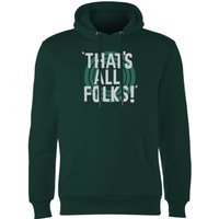 Looney Tunes That's All Folks Hoodie - Forest Green - XL
Looney Tunes That's All Folks Hoodie - Forest Green - XL