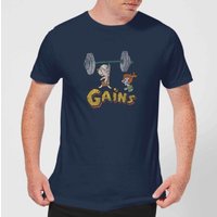 The Flintstones Distressed Bam Bam Gains Men's T-Shirt - Navy - M, Blue
The Flintstones Distressed Bam Bam Gains Men's T-Shirt - Navy - M, Blue