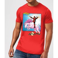 Marvel Deadpool Unicorn Battle Men's T-Shirt - Red - XS 
Marvel Deadpool Unicorn Battle Men's T-Shirt - Red - XS