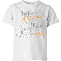 Dumbo Follow Your Dreams Kids' T-Shirt - White - 3-4 Years 
Dumbo Follow Your Dreams Kids' T-Shirt - White - 3-4 Years