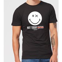 Smiley World Slogan Not Today Satan Men's T-Shirt - Black - XS
Smiley World Slogan Not Today Satan Men's T-Shirt - Black - XS