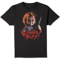 Chucky Wanna Play Men's T-Shirt - Black - XXL
Chucky Wanna Play Men's T-Shirt - Black - XXL