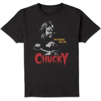 Chucky My Friends Call Me T-Shirt - XL, Black
Chucky My Friends Call Me T-Shirt - XL, Black