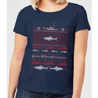 Jaws Great White Christmas Women's T-Shirt - Navy - XXL, Blue
Jaws Great White Christmas Women's T-Shirt - Navy - XXL, Blue