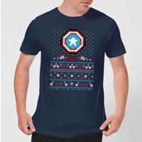 Marvel Avengers Captain America Pixel Art Men's Christmas T-Shirt - Navy - XS, Blue
Marvel Avengers Captain America Pixel Art Men's Christmas T-Shirt - Navy - XS, Blue