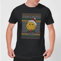 Smiley World Have A Smiley Holiday Men's Christmas T-Shirt - Black - XS - Black
Smiley World Have A Smiley Holiday Men's Christmas T-Shirt - Black - XS - Black