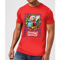 Nintendo Super Mario Happy Holidays Mario Men's Christmas T-Shirt - Red - XS
Nintendo Super Mario Happy Holidays Mario Men's Christmas T-Shirt - Red - XS