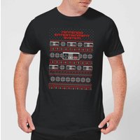 Nintendo NES Pattern Men's Christmas T-Shirt - Black - XS
Nintendo NES Pattern Men's Christmas T-Shirt - Black - XS