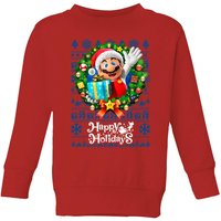 Nintendo Super Mario Happy Holidays Mario Kids' Christmas Sweatshirt - Red - 3-4 Years
Nintendo Super Mario Happy Holidays Mario Kids' Christmas Sweatshirt - Red - 3-4 Years