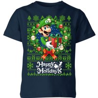 Nintendo Super Mario Happy Holidays Luigi Kids' Christmas T-Shirt - Navy - 3-4 Years
Nintendo Super Mario Happy Holidays Luigi Kids' Christmas T-Shirt - Navy - 3-4 Years