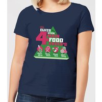 Elf Food Groups Women's Christmas T-Shirt - Navy - XXL, Blue
Elf Food Groups Women's Christmas T-Shirt - Navy - XXL, Blue