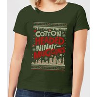 Elf Cotton-Headed-Ninny-Muggins Knit Women's Christmas T-Shirt - Forest Green - L
Elf Cotton-Headed-Ninny-Muggins Knit Women's Christmas T-Shirt - Forest Green - L