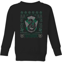 Harry Potter Slytherin Crest Kids' Christmas Sweatshirt - Black - 5-6 Years
Harry Potter Slytherin Crest Kids' Christmas Sweatshirt - Black - 5-6 Years