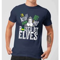 Elf Raised By Elves Men's Christmas T-Shirt - Navy - XL
Elf Raised By Elves Men's Christmas T-Shirt - Navy - XL