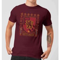 Harry Potter Gryffindor Crest Men's Christmas T-Shirt - Burgundy - S
Harry Potter Gryffindor Crest Men's Christmas T-Shirt - Burgundy - S