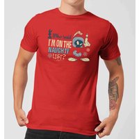 Looney Tunes Martian Who Said Im On The Naughty List Men's Christmas T-Shirt - Red - XS 
Looney Tunes Martian Who Said Im On The Naughty List Men's Christmas T-Shirt - Red - XS