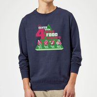 Elf Food Groups Christmas Sweater - Navy - L, Blue
Elf Food Groups Christmas Sweater - Navy - L, Blue