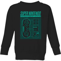 Nintendo Super Nintendo Entertainment System Blueprint Kids' Sweatshirt - Black - 3-4 Years
Nintendo Super Nintendo Entertainment System Blueprint Kids' Sweatshirt - Black - 3-4 Years