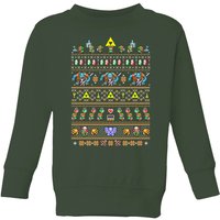 Nintendo The Legend of Zelda Retro Kids' Christmas Sweatshirt - Forest Green - 11-12 Years
Nintendo The Legend of Zelda Retro Kids' Christmas Sweatshirt - Forest Green - 11-12 Years