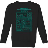 Nintendo NES Controller Blueprint Kids' Sweatshirt - Black - 3-4 Years
Nintendo NES Controller Blueprint Kids' Sweatshirt - Black - 3-4 Years