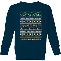 Nintendo Super Mario Yoshi Have A Merry Mario Christmas Kids' Sweatshirt - Navy - 9-10 Years
Nintendo Super Mario Yoshi Have A Merry Mario Christmas Kids' Sweatshirt - Navy - 9-10 Years