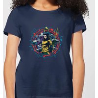 Aquaman Circular Portrait Women's T-Shirt - Navy - XL, Blue
Aquaman Circular Portrait Women's T-Shirt - Navy - XL, Blue