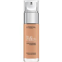 L'Oréal Paris True Match Liquid Foundation with SPF and Hyaluronic Acid 30ml (Various Shades) - 4.5N True Beige
L'Oréal Paris True Match Liquid Foundation with SPF and Hyaluronic Acid 30ml (Various Shades) - 4.5N True Beige