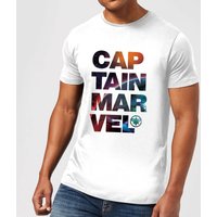 Captain Marvel Space Text Men's T-Shirt - White - XS
Captain Marvel Space Text Men's T-Shirt - White - XS