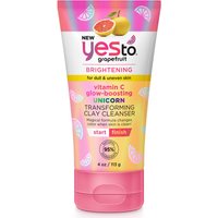 Yes To Grapefruit Vitamin C Glow Boosting Unicorn Transforming Clay Cleanser 113g 
Yes To Grapefruit Vitamin C Glow Boosting Unicorn Transforming Clay Cleanser 113g