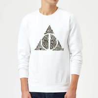 Harry Potter Deathly Hallows Text Sweatshirt - White - S
Harry Potter Deathly Hallows Text Sweatshirt - White - S