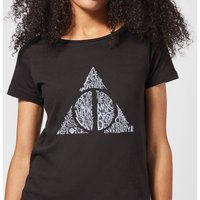 Harry Potter Deathly Hallows Text Women's T-Shirt - Black - XS
Harry Potter Deathly Hallows Text Women's T-Shirt - Black - XS