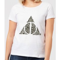 Harry Potter Deathly Hallows Text Women's T-Shirt - White - M
Harry Potter Deathly Hallows Text Women's T-Shirt - White - M