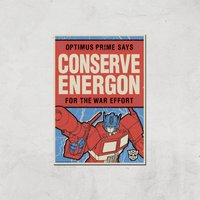 Transformers Conserve Energon Poster Art Print - A4 - Print Only, Multi
Transformers Conserve Energon Poster Art Print - A4 - Print Only, Multi