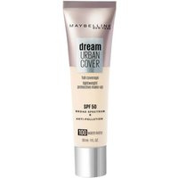 Maybelline Dream Urban Cover SPF50 Foundation 121ml (Various Shades) - 100 Warm Ivory
Maybelline Dream Urban Cover SPF50 Foundation 121ml (Various Shades) - 100 Warm Ivory